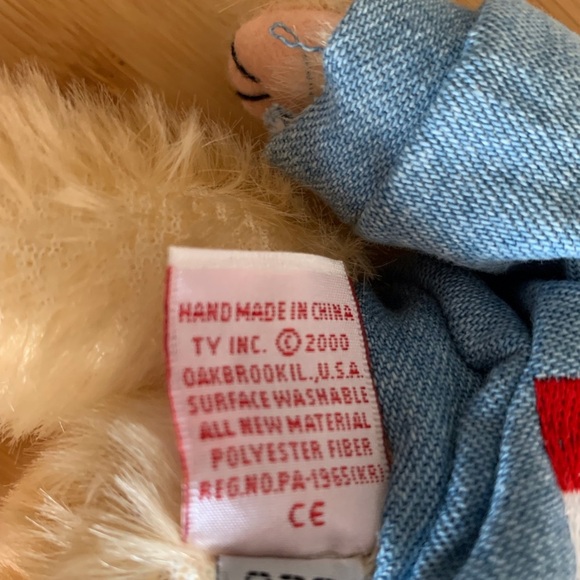 Ty (8) Rare The Attic Treasures Collection Blue and Cream “Logan” Canada 🇨🇦 - Picture 7 of 10